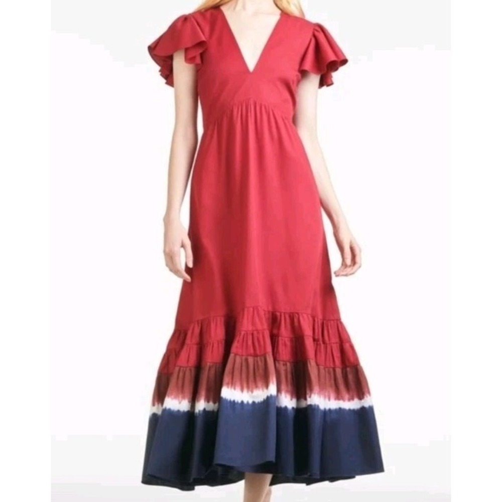 Sachin & Babi Paloma Maxi Dress Red Size 4- SMALL
